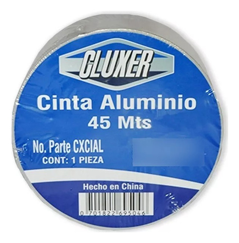 Cinta De Aluminio Cluxer 2 PuLG X 45m Mod: Cxcial / Ductos