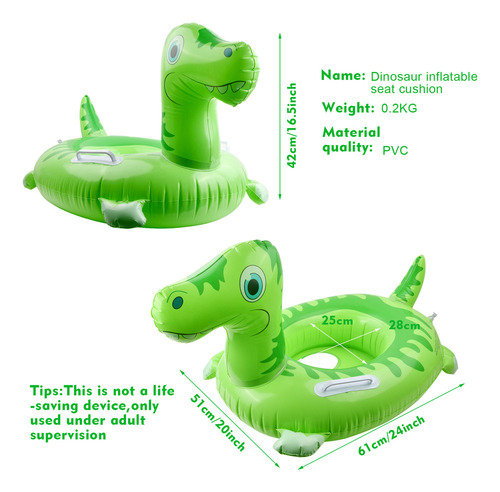 Hh Anillo De Natación Inflable Laughhe For Niños Con Doble
