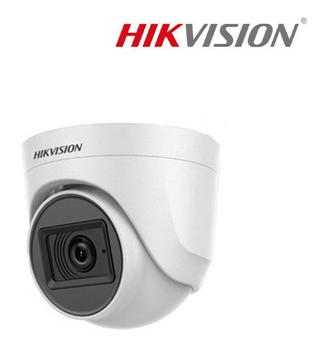 Imagen 2 de 2 de Cámara Seguridad Hikvision Con Audio 5mp Domo Micrófono Color Blanco