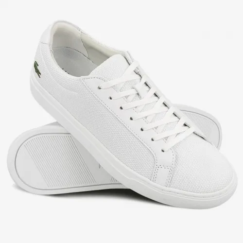 Tenis Lacoste L.12.12 Blanco Tela Caballero Envío