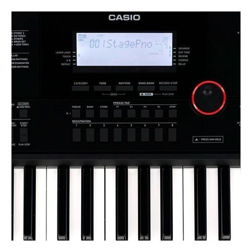 Imagen 5 de 5 de Teclado musical Casio Alta Gama CT-X3000 61 teclas Negro