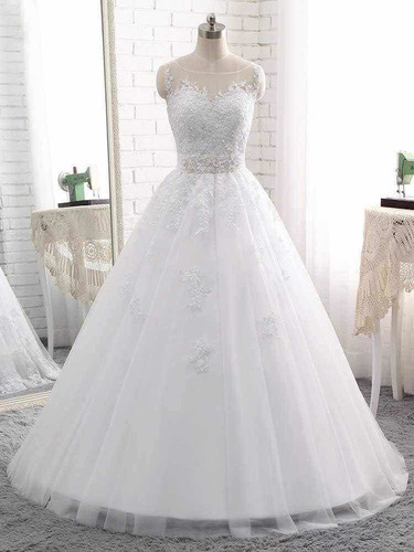 Vestido De Noiva Ruby Cristal Princesa Com Tulle Maribels