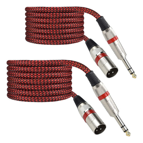 Cable Trs A Xlr Macho Equilibrado De 1/4 Pulgadas - Adaptado