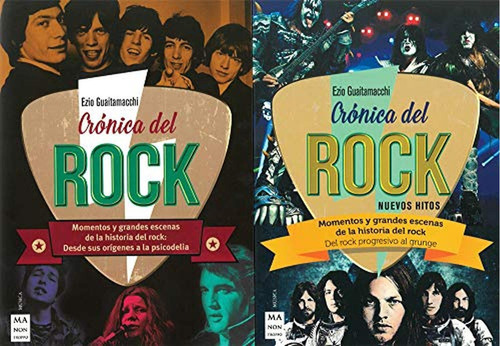 Crónica del Rock (Estuche 2 Vol.) (Música), de Guaitamacchi Ezio. Editorial Robinbook, tapa pasta blanda en español, 2019