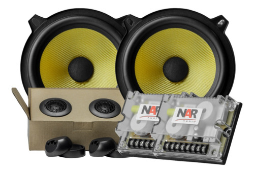 Kit 2 Vias Nar 5 Pols 120 Watts Rms Alto Falante 525-cs-3