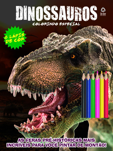 Dinossauros - Colorindo especial, de On Line a. Editora IBC - Instituto Brasileiro de Cultura Ltda, capa mole em português, 2020