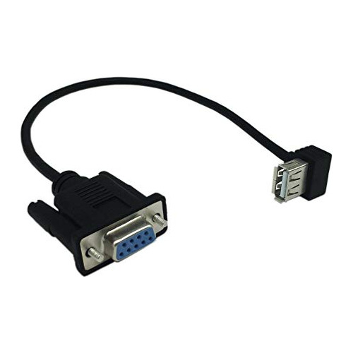 Adaptador Cable Usb 2.0 Hembra Rs232 Db9 Ftdi Negro