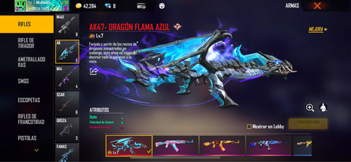 Imagen 3 de 5 de Cuenta De Free Fire Con Ak Dragon Al 7