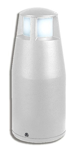 Farol Piso Hongo Exterior G9 Aluminio Blanco  30cm 6025 Fw