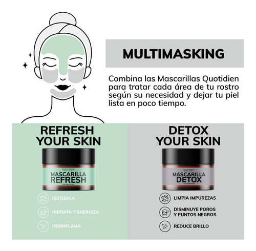 Imagen 6 de 7 de Mascarilla Facial Detox Con Carbon Activado Y Arcillas Puras