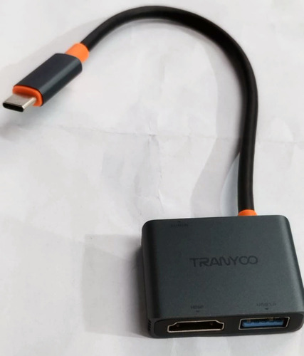 Adaptador Tipo-c 3 En 1 Hdmi+usb+tipoc (pd100w)