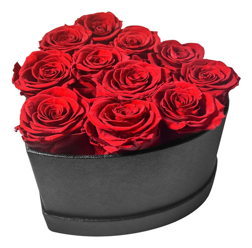 11 Rosas Recién Cortadas En Conserva Para Entrega A Domicili
