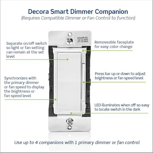 Dimmer Inteligente Leviton Compatible Con Multiubicación