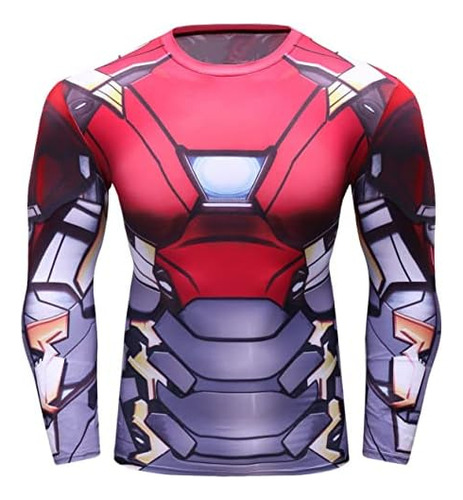 Red Plume Camiseta Deportiva Iron Superhero Para Hombre Cami