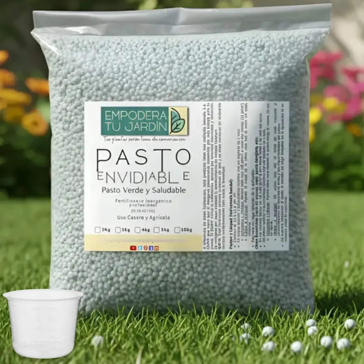 Fertilizante Para Pastos Cesped Abono Jardin 5 Kg