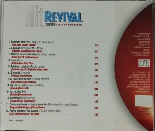 Hits Collection - Cd Nuevo Revival 2 Con 12 Éxitos