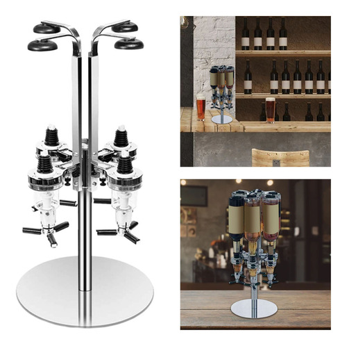 Dispensador De Licor Giratorio De 4 Botellas, Accesorios De