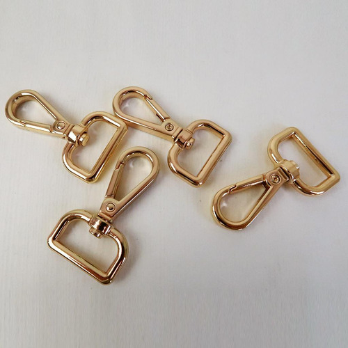 4 Piezas. Gancho De Seguridad Giratorio, Dorado Dorado 20mm