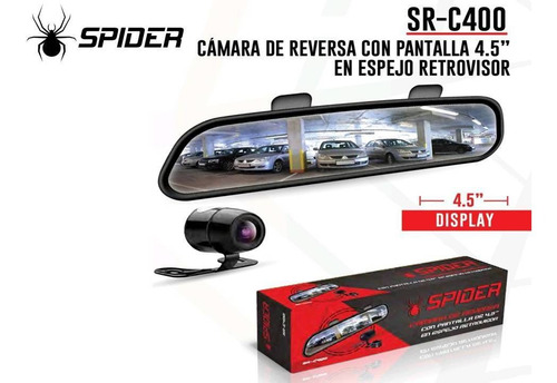 Cámara De Reversa Con Pantalla 4.5 En Espejo Retrovisor