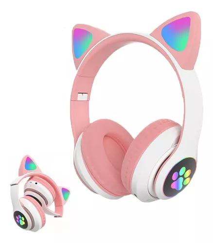 Audifonos Diadema Gato Bluetooth 5.0 high definition luces intercambiables  Gadgets & fun