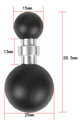 Adaptador De Bola Compuesta Reemplazo De Goma 25 Mm A 15 Mm