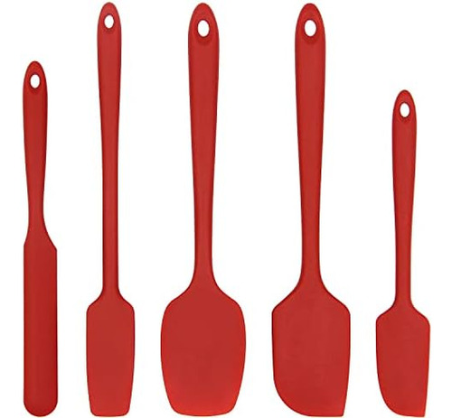 Juego De Espátulas De Silicona De 5 Piezas, Espátula De Goma