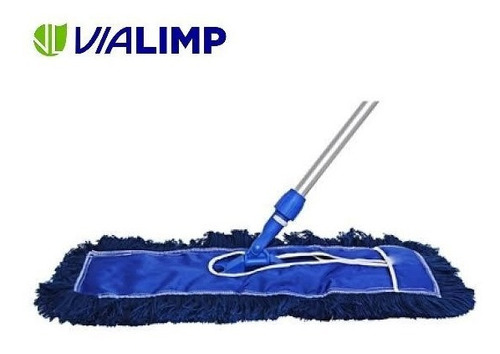 Mop Pó Microfibra Bralimpia Profi 100 Cm C/ Cabo Alumínio