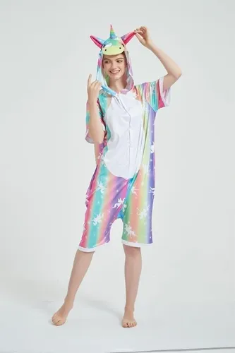 Pijama Verano Kigurumi Adultos Unicornio Disfraz Chimi 0101