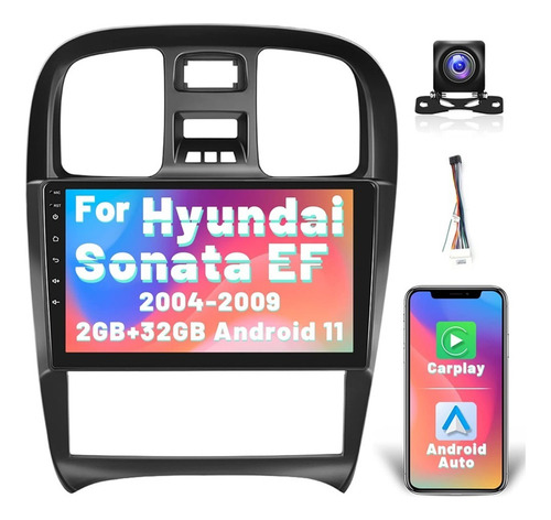 Estereo Hyundai Sonata Ef 2004-2009 Android Carplay Gps 2+32