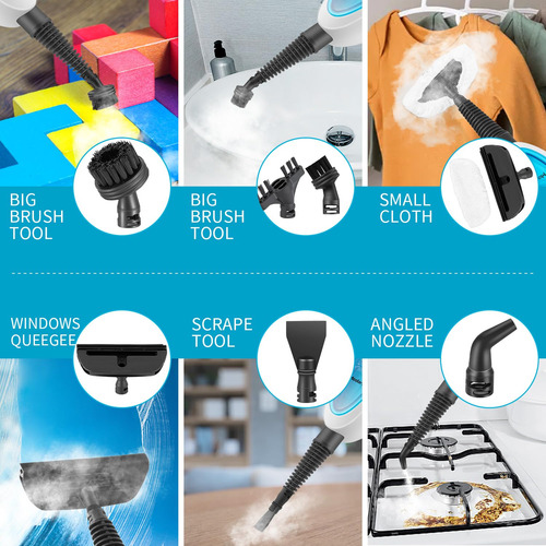 Steam Mop Moolan 10 Em 1, Poderoso Vapor Multiuso, 280 Ml