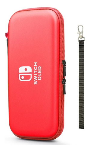 Estuche Rígido Rojo Para Nintendo Switch Oled