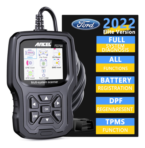 Ancel Fd700 - Escner Obd2 De Todos Los Sistemas Para Ford Li