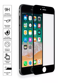 Vidrio Templado Mate Opaco iPhone X Xs Max 8 Plus Full Cover