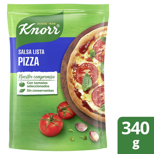 Salsa Lista Knorr Pizza 340 G Tomate