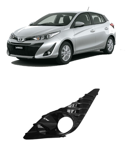 Grilla Lateral De Paragolpe P/faro Original Yaris 2018/19/20