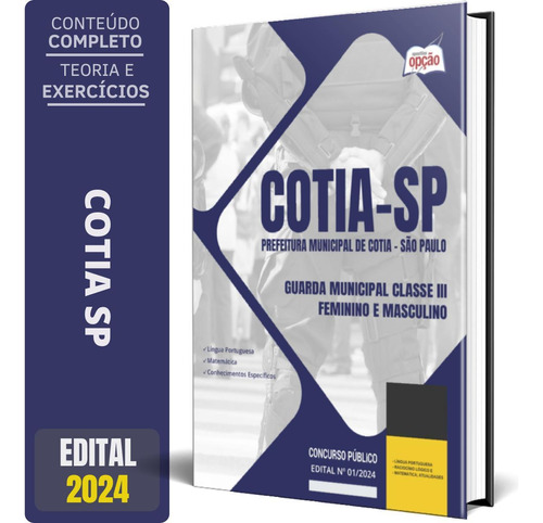 Apostila Prefeitura Cotia Sp 2024 Guarda Civil Municipal