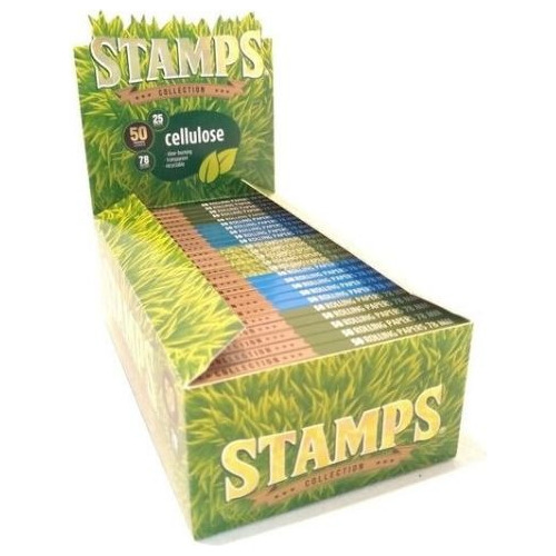 Papel Celulosa Stamps Pack 25 Sobres X50 Papeles