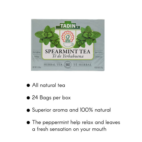 Tadin Menta Verde Del Té 24 Bolsas - Te De Yerbabuena