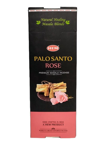 Incienso Palo Santo Rosa Caja Hem Con 120 Varitas Artesanal 