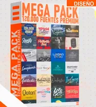 Comprar Mega Pack 120.000 Fuentes Tipográficas Para Diseño Y Edición