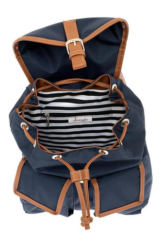 Mochila Dama Ultra Ligera Backpack Mujer Jennyfer 9457 Color Azul marino