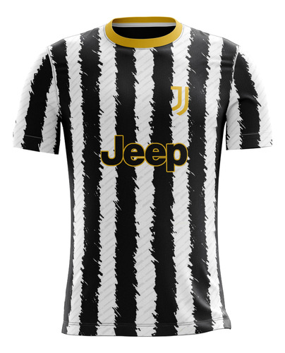 Camiseta Juventus Titular Tela Deportiva Talle Niños