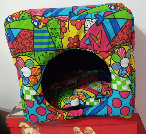 Cama Cubo Para Gatos /perros Razas Chicas