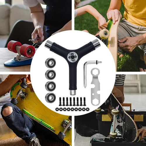 Herramienta Todo En Uno Para Patines Con Llave Allen, Kit De