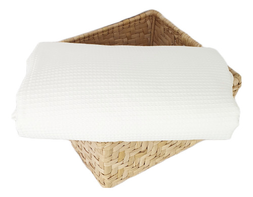 Colcha Almoda Wafle Hueso Individual