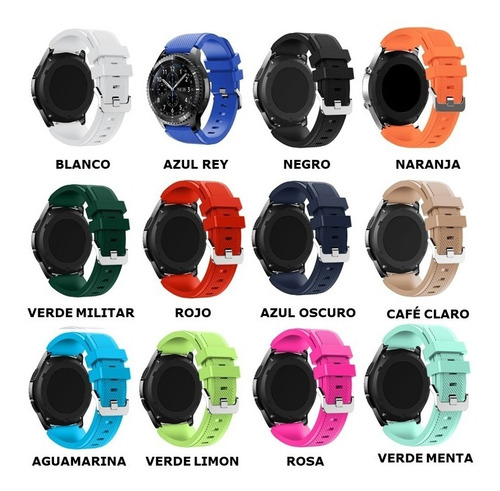 Pulsos Bandas Samsung Gear S3 X4 Unidades Mas De 17 Colores