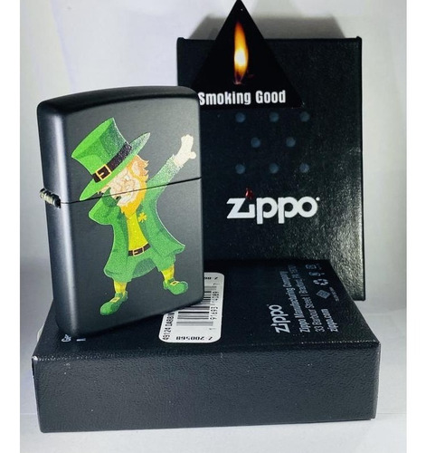 Imagen 2 de 10 de Encendedor Zippo Modelo 49124 Dabbing Leprechaun Garantia.