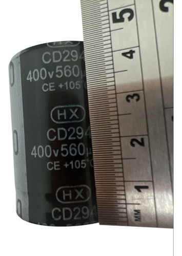 3 Capacitores Usados Hx Cd294 560uf 400vdc (Usado)