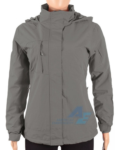 Campera Dama Lluvia Abrigo, Nylon Polar, Con Capucha,