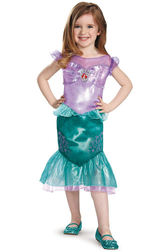 Disfraz Para Niña Ariel Talla Small 2t Halloween 